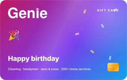 Birthday gift card design