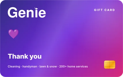 Thank you gift card design