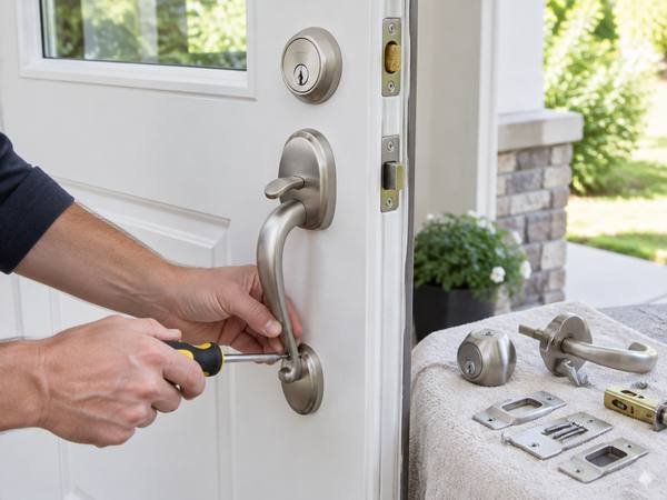 Smart locks: convenience and considerations — a vetted Genie pro at work